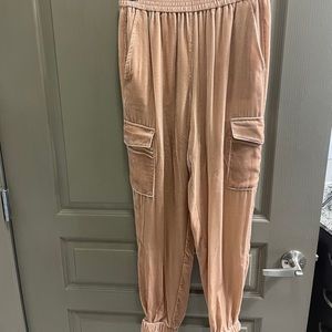 BCBG Maxazria suede joggers